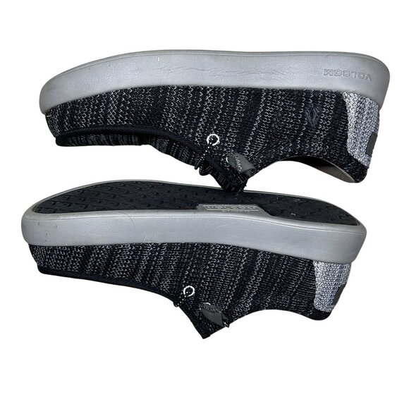 Volcom WOMEN 8W Black Cush Slipper Shoes Knit Slip-On Cushioned Sole VOLCOM-GRAY - Picture 3 of 6